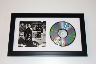 Depeche Mode Martin Gore Andy Fletcher Band Signed Framed 101 Cd Cover W/coa