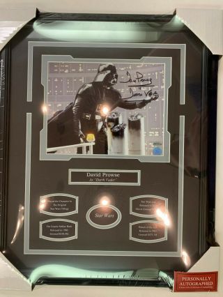 David Prowse - Darth Vader Star Wars Autograph 8x10 Photo 16x20 Frame