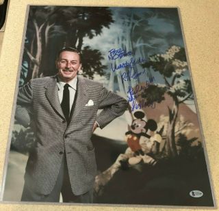 Disney Legends (5) Signed 16x20 Photo Norman Van Dyke Autograph Beckett Bas