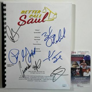 Better Call Saul Cast Signed By 6 Winner Episode Full Script Autograph Jsa