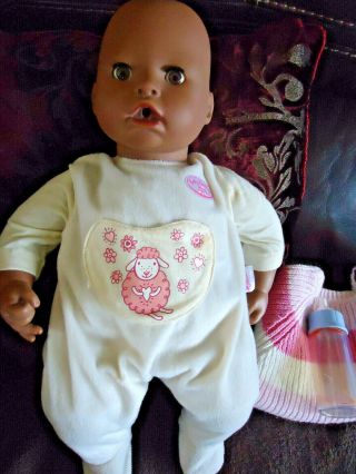 Baby Annabell 18 " Doll Interactive Animated Turns Head,  Cries,  Blinks,  2007 Zapf