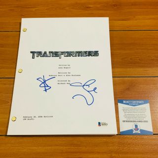 Transformers Signed Full Movie Script By Shia Labeouf & Megan Fox W/ Beckett