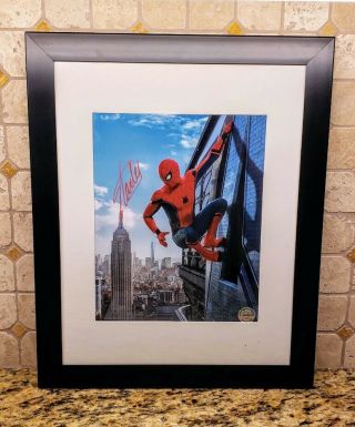 Stan Lee Spider - Man Signed Authentic 8x10 Photo In A 11x14 Matte Frame With