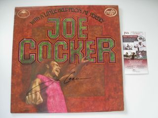 Joe Cocker Autographed With A Little Help From My Friends Vinyl Jsa Cc30453