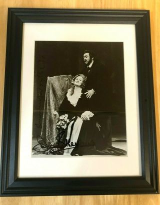 Luciano Pavarotti / Joan Sutherland - Autographed Signed Photograph 1987