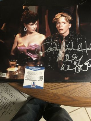 Autographed Anthony Michael Hall And Kelly Lebrock 11x14 Photo Weird Science Bas