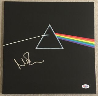 Nick Mason Signed Pink Floyd Dark Side Of The Moon Record Album Lp Psa/dna