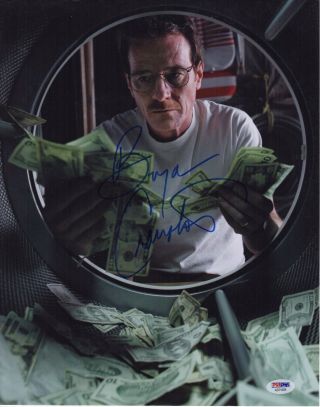 Bryan Cranston Signed Breaking Bad 11x14 Photo Autograph Psa Dna