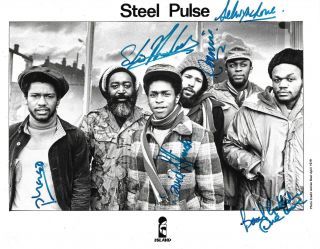 Steel Pulse Band Signed 8x10 Inch Photo Autograph