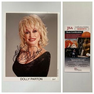 Country Music Great Dolly Parton Signed Autograph 8x10 Photo - Jsa - S&h