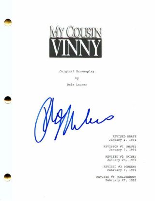 Ralph Macchio Signed Autograph My Cousin Vinny Full Movie Script - Cobra Kai