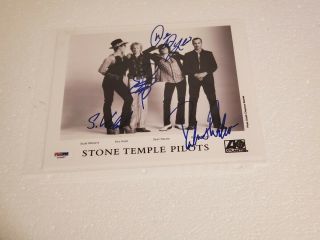 Scott Weiland & Stone Temple Pilots Signed Photo Psa Dna (core : Plush)