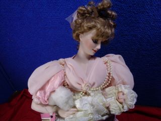 Franklin Heirloom Gibson Girl Mother & Child " Porcelain Dolls