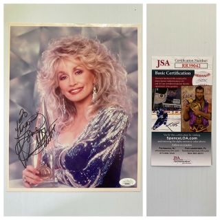 Country Music Legend Dolly Parton Signed Autograph 8x10 Photo - Jsa - S&h