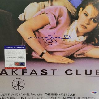 Molly Ringwald Signed Breakfast Club 24x36 Movie Poster Autograph Psa Itp