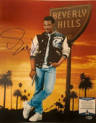 Eddie Murphy Signed Autographed 16x20 Photo Beverly Hills Cop With Beckett