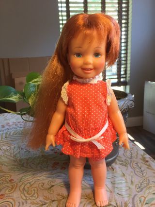 Vintage 1972 Ideal Cinnamon Doll In Clothes W/ 2 Extra Outfits