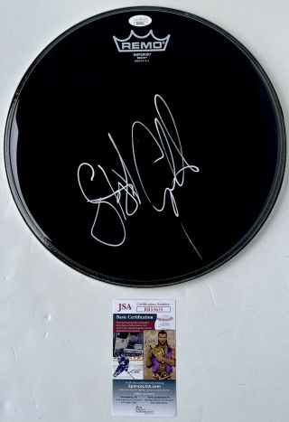 Stewart Copeland Signed Autographed The Police Drumhead Skin Jsa