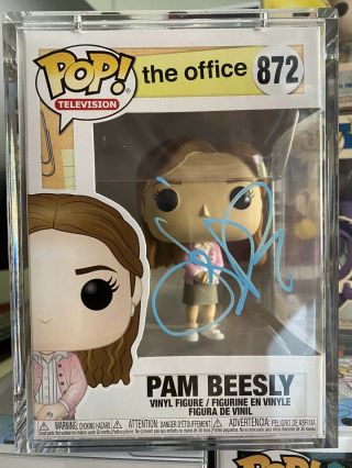Jenna Fischer Signed Funko Pop - Jsa Witness - The Office Pam Beesly In Hand