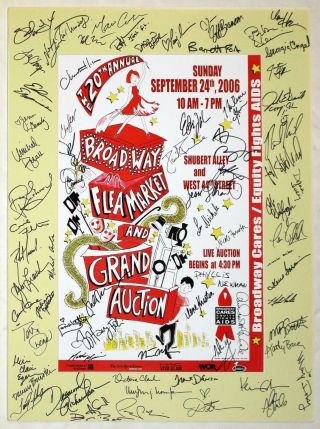 Danny Burstein,  Marin Mazzie & 60,  Stars Signed 2006 Flea Market Poster