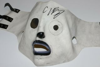 Corey Taylor Signed Autograph Slipknot Iowa Mask 2 Beckett Witness Bas Proof