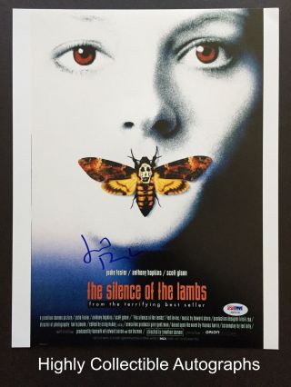 Jonathan Demme Signed 11x14 Photo Psa Dna Silence Of The Lambs Autograph