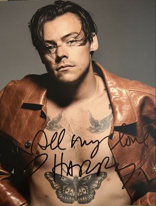 Harry Styles Signed Autographed 8x10 Color Photo Sexy One Direction Npb Re List