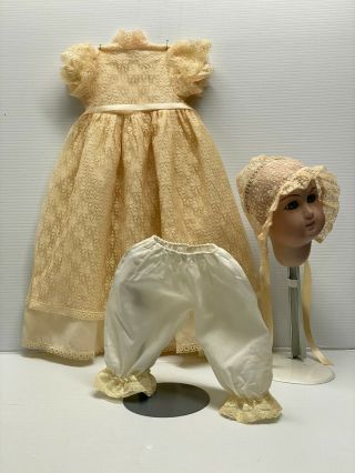 Vintage Victorian Baby Girl Style Doll Dress Fashion For 18 " To 22 " Doll