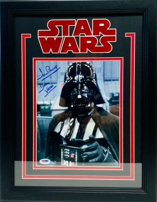 David Prowse Signed Star Wars Darth Vader Framed 8x10 Photo Psa/dna Ac67763