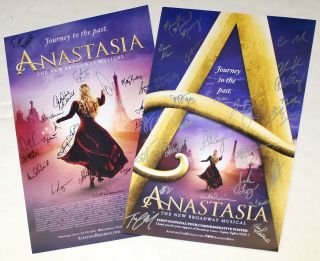 Holibay Anastasia Tour & Broadway Cast Christy Altomare,  Karimloo Signed Posters