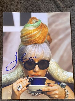 Lady Gaga Signed Autograph Press Promo Photo 8x10 Gai Authenticated