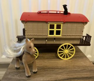 Sylvanian Families Gypsy Caravan With Accessories,  Pony & Two Figures
