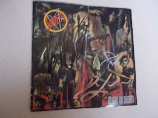 Slayer - Reign In Blood Signed Cd By Whole Band