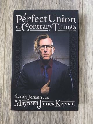 Maynard James Keenan Signed Book A Perfect Union Of Contrary Things Tool Band