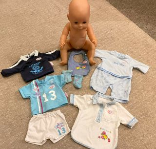 Baby Born Bundle Zapf Creations Boy Doll,  With Clothes / Outfits
