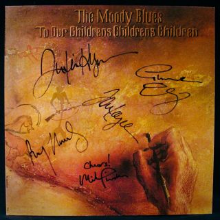 The Moody Blues • Signed To Our Childrens Children Album By All 5 W/coa