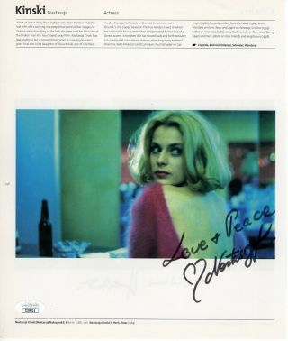 Werner Herzog Natassja Kinski Signed Autographed Book Page Photo Jsa Ii59221
