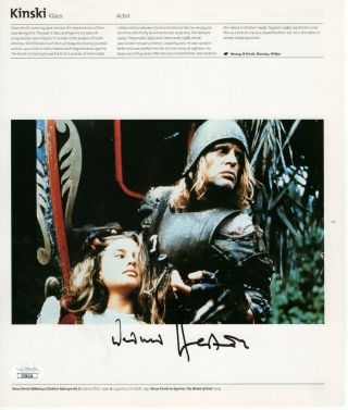Werner Herzog Natassja Kinski Signed Autographed Book Page Photo JSA II59221 2