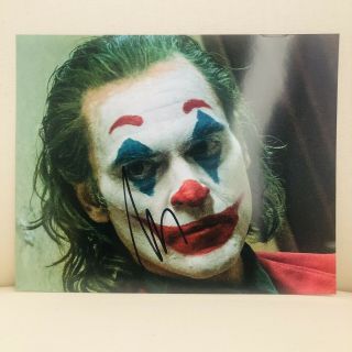 Joaquin Phoenix Joker Autographed 8x10 Photo With