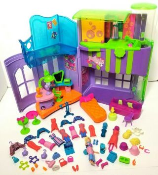 Polly Pocket Magnetic Cafe Mall Boutique And Hair Salon Mattel 2004