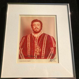 Signed Photo Luciano Pavarotti As The Duke Of Mantua Rigoletto