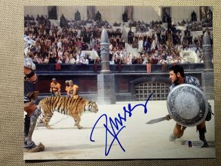 Russell Crowe Signed Autographed 8x10 Bas Beckett Gladiator