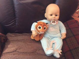 Baby Annabell Alexandra Boy Doll - Interactive Plus Dummy And Cuddle Toy