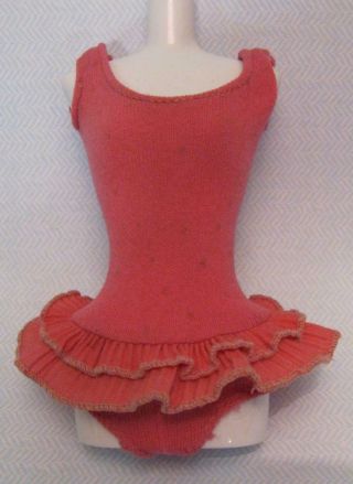 Vintage 1960s Mattel Miss Barbie Doll Pink Swim Suit (1964)