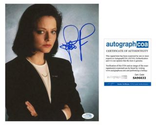 Jodie Foster " The Silence Of The Lambs " Autograph Signed 8x10 Photo Acoa