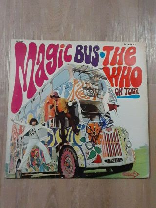The Who Autographed Signed Magic Bus Lp Record By Roger Daltrey & Pete Townshend