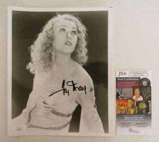 Fay Wray Signed Autographed 8x10 Photo Jsa King Kong Ann Darrow