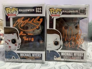 Nick Castle & James Jude Courtney Signed Halloween Michael Myers Pop Signed