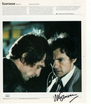 Martin Scorsese Signed Autographed Book Page Photo Mean Streets Jsa Ii59233