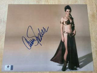 Carrie Fisher Signed Princess Leia 8x10 Photo